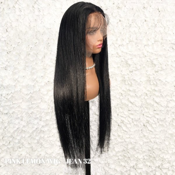 15A PINK LEMON 100% Human Hair 13x4 Lace Front Wig - JEAN 18- 32_1