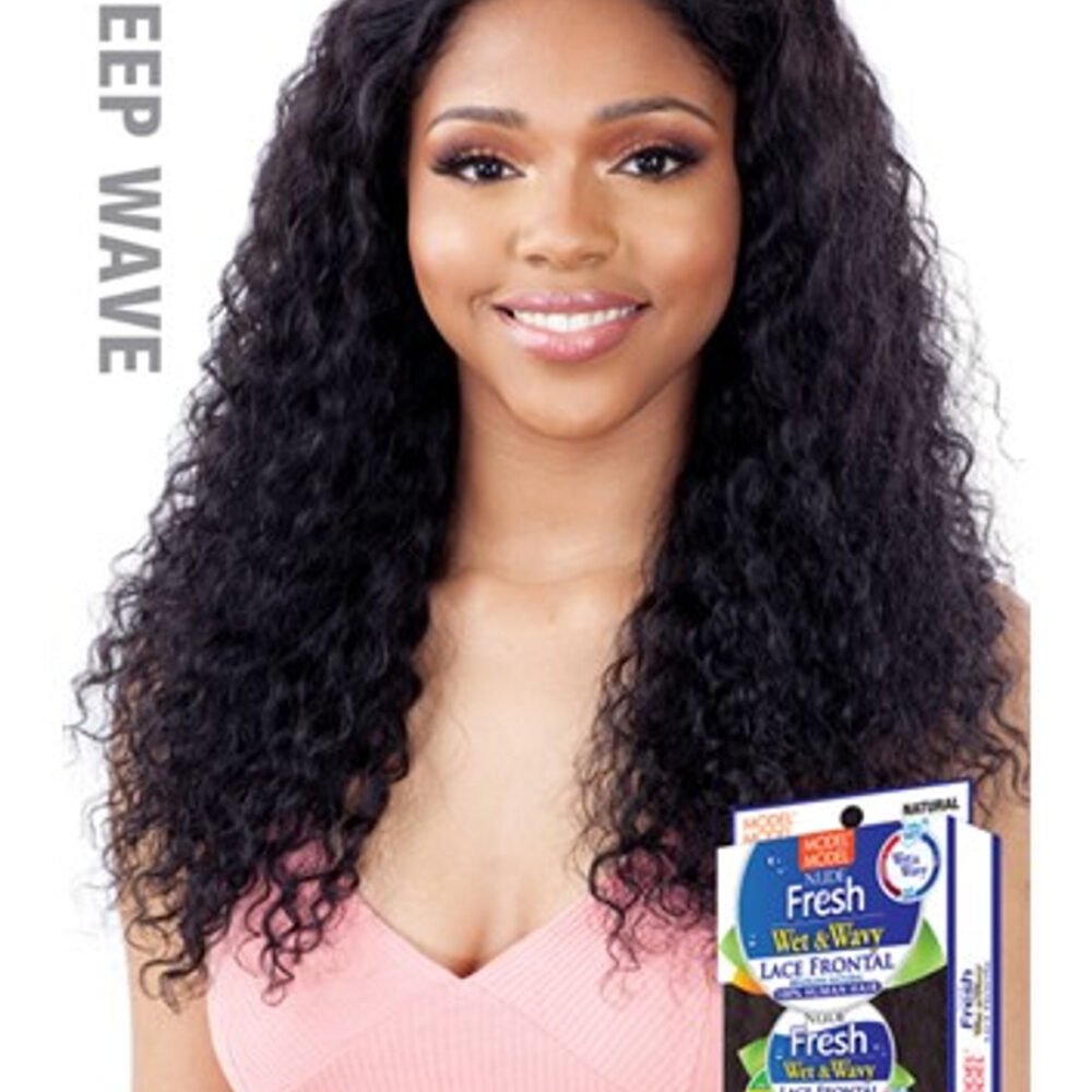 MODEL Nude Fresh Wet & Wavy Lace Front Brazilian Natural Human Hair - DEEP WAVE