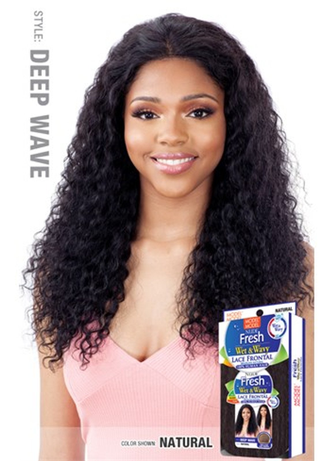 MODEL Nude Fresh Wet & Wavy Lace Front Brazilian Natural Human Hair - DEEP WAVE