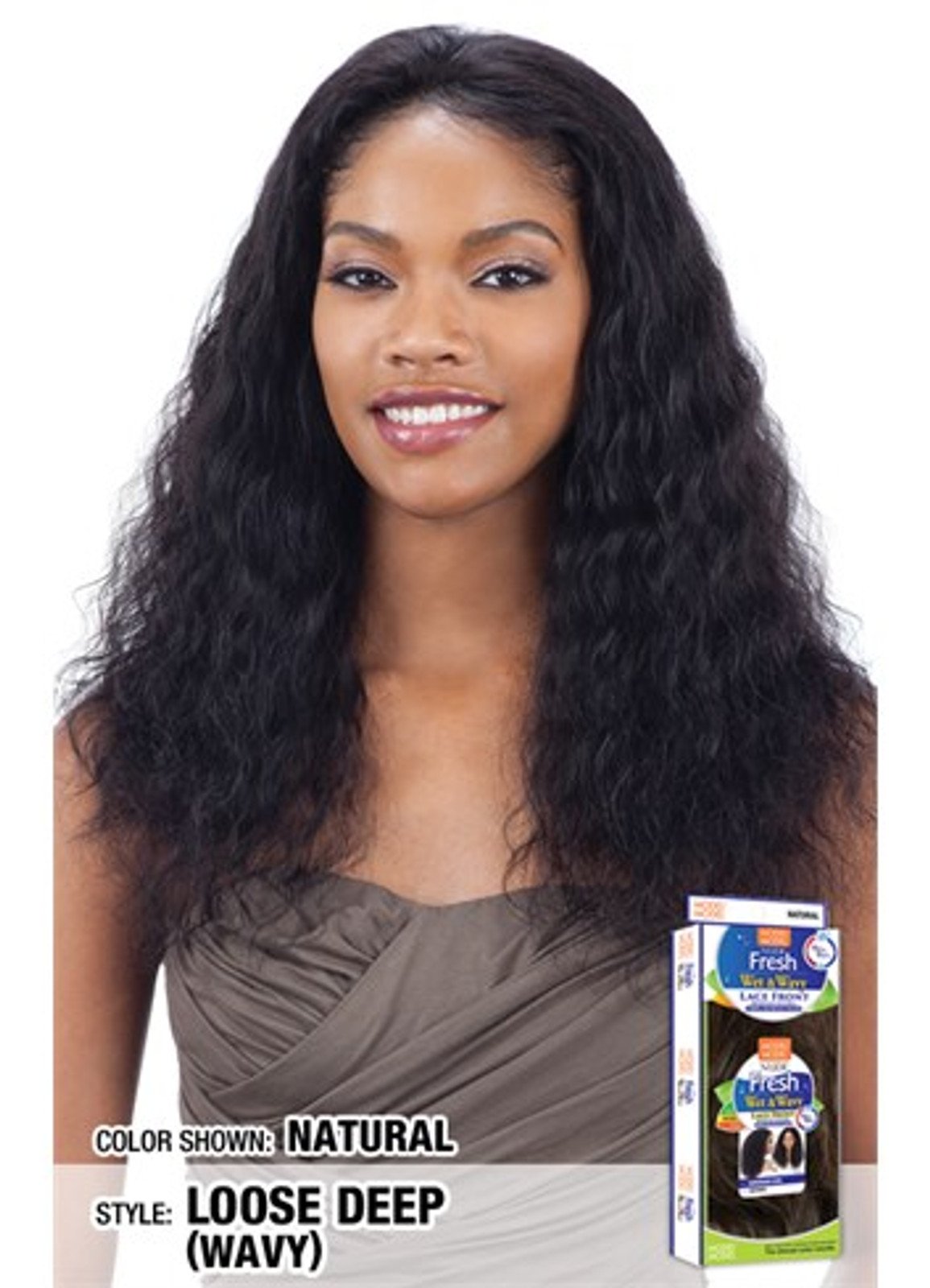 MODELMODEL Nude Fresh Wet & Wavy Lace Front Brazilian Natural Human Hair Wig - LOOSE DEEP