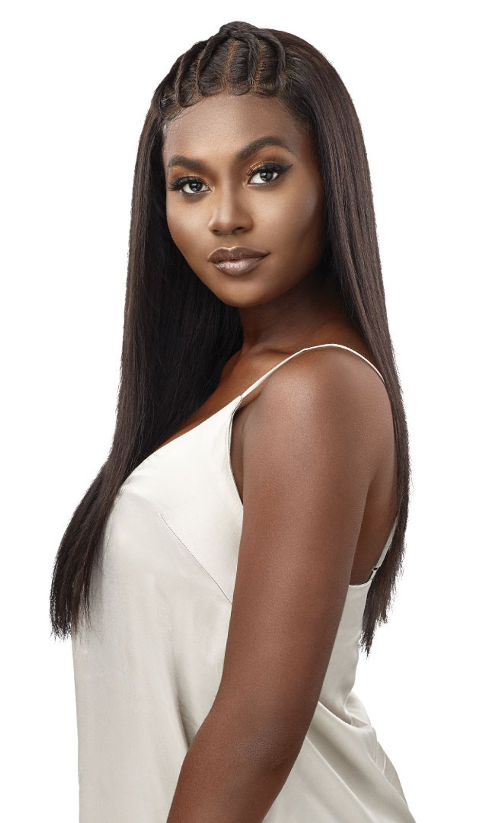 OUTRE MyTresses 100% Unprocessed Human Hair Black Label Lace Frontal Wig 13x4 HH-VIRGIN STRAIGHT 24_4