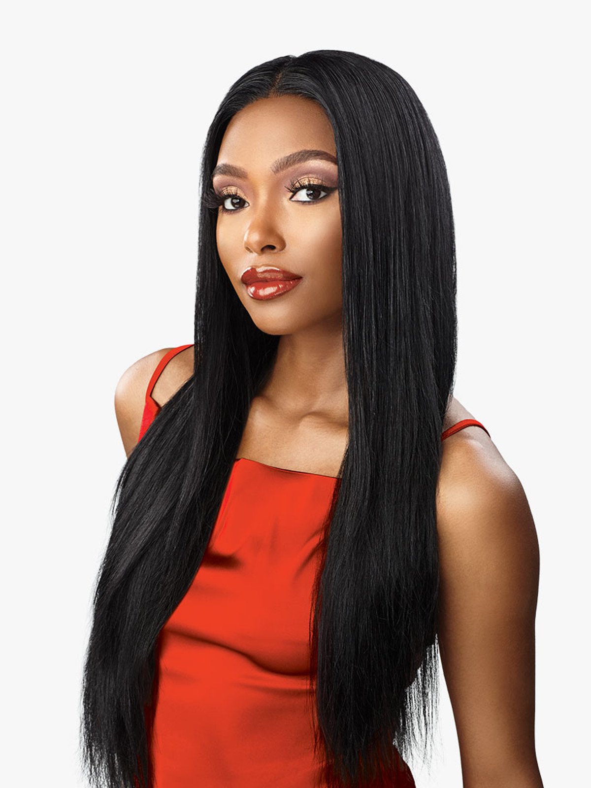 SENSATIONNEL 100% Virgin Human Hair 13X4 HD Lace Part Wig - 15A Straight 26_1