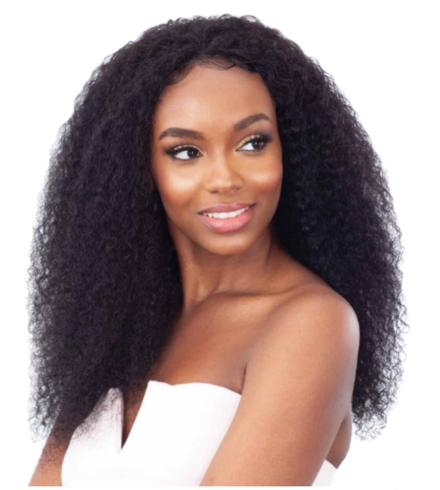 SHAKE N GO Naked 100% Human Hair HD Lace Front Part Wet & Wavy Wig -- Bohemian Curl_1