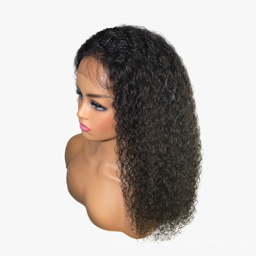 ModelModel Nude Fresh 100% Human Hair Wet Wavy Lace Front Wig Brazilian Natural Bohemian Curl