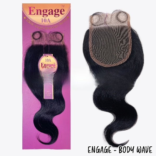 10A ENGAGE Virgin Hair Closure 4x4 - Body Wave_1