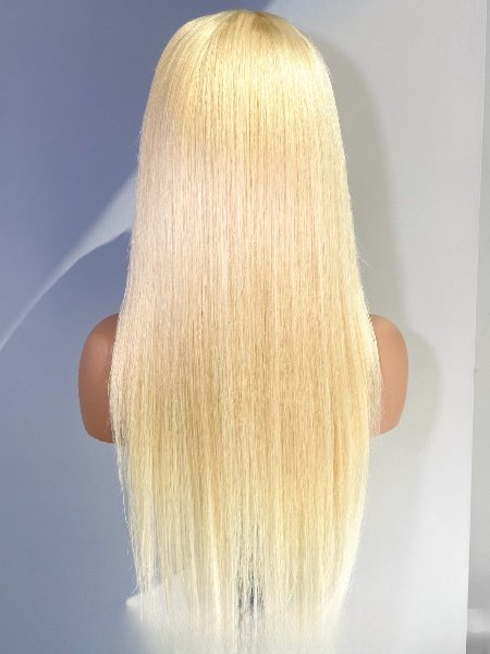 BOMB HAIR 100% Human Hair 13X5 Lace Frontal Wig - Straight (613)_5