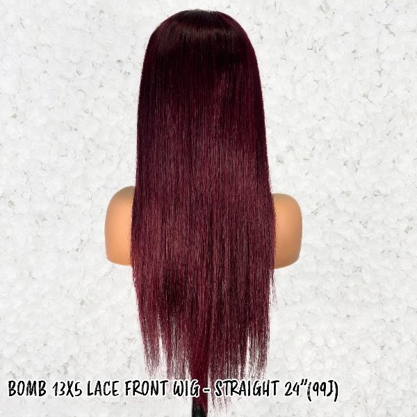 BOMB HAIR 100% Human Hair 13X5 Lace Frontal Wig - Straight (99J)_5 BOMB-HAIR-100-Human-Hair-13X5-Lace-Frontal-Wig-Straight-99J_5