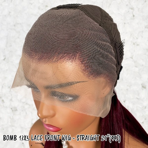 BOMB HAIR 100% Human Hair 13X5 Lace Frontal Wig - Straight (99J)_7 BOMB-HAIR-100-Human-Hair-13X5-Lace-Frontal-Wig-Straight-99J_7