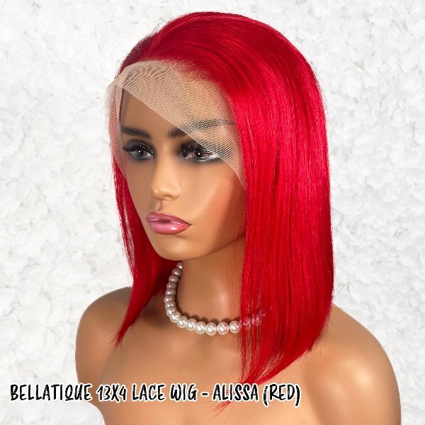 Bellatique 100% Human Hair 13x4 Lace Front Wig - ALISSA (Red)_3