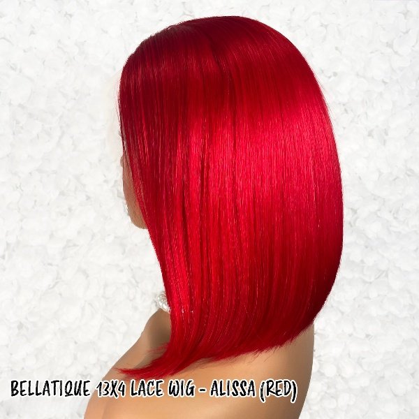 Bellatique 100% Human Hair 13x4 Lace Front Wig - ALISSA (Red)_4