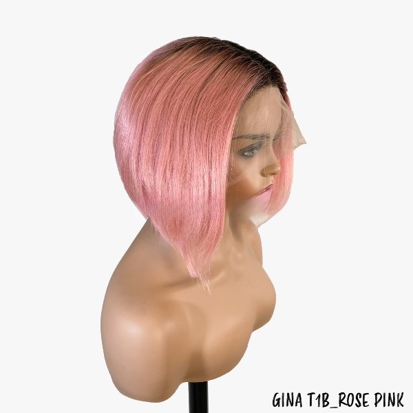 Bellatique 100% Human Hair I-Part Lace Wig - GINA (T1BROSE PINK)_1