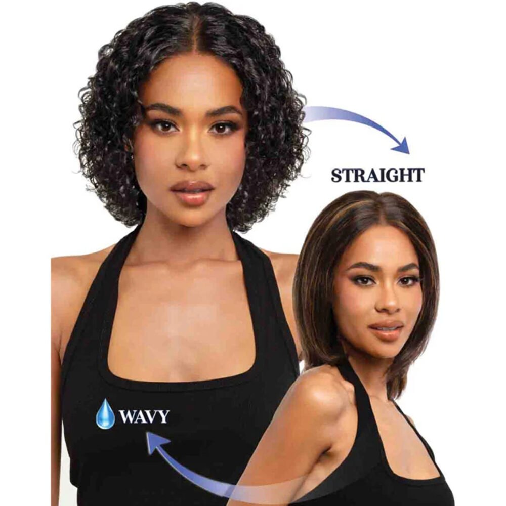 Bobbi Boss 100% Unprocessed Human Hair 13X4 HD Lace Front Wig Wet & Wavy - MHLF530 BLAIRE