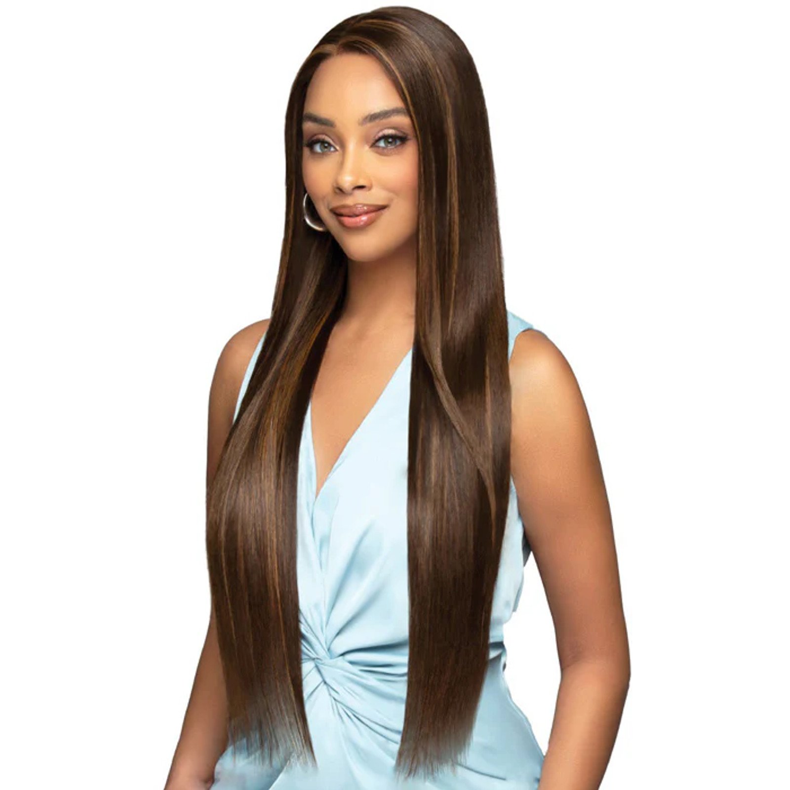 Bobbi Boss 100% Unprocessed Human Hair 13x7 HD Lace Front Wig - MHLF960 BONE STRAIGHT 32_1 Bobbi Boss 100% Unprocessed Human Hair 13x7 HD Lace Front Wig - MHLF960 BONE STRAIGHT 32_1