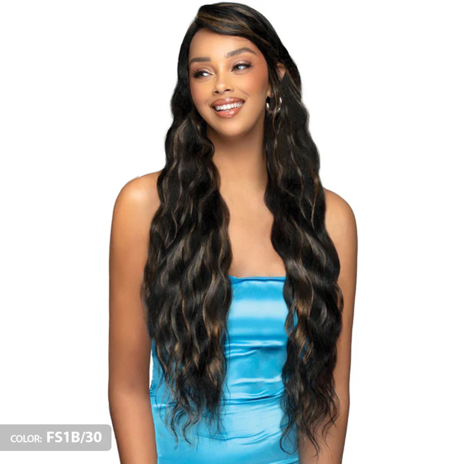 Bobbi Boss 100% Unprocessed Human Hair 13x7 HD Lace Front Wig - MHLF961 BONE STRAIGHT BODY WAVE 32_2