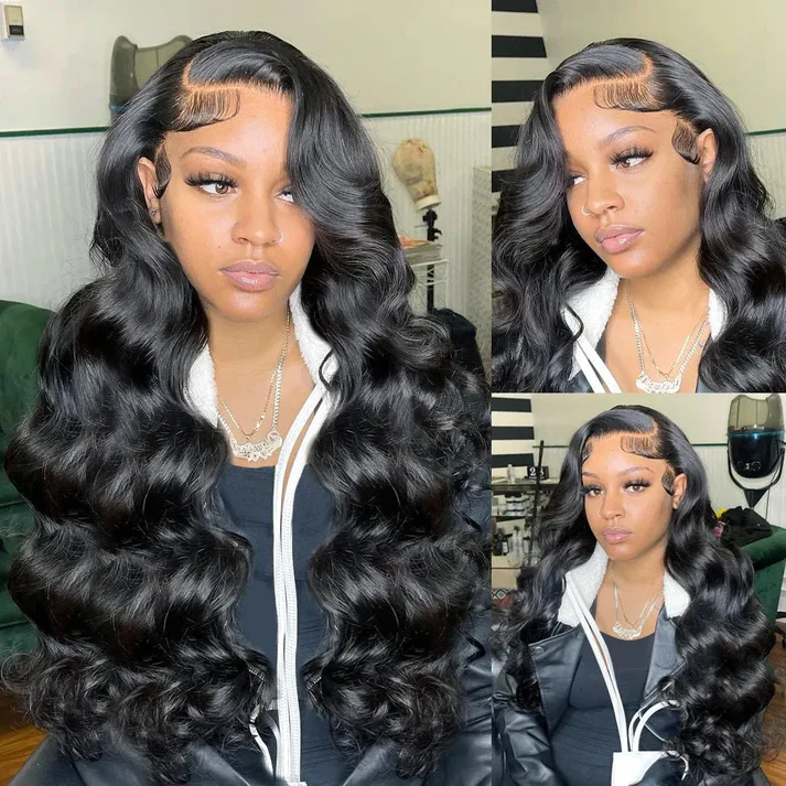CAP IT ON 100% Human Hair 13x6 Lace Front Wig - Body Wave 16-28_6