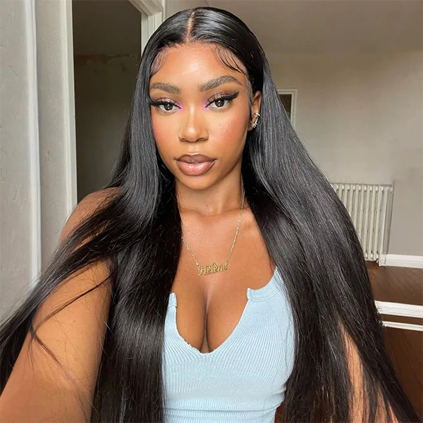 CAP IT ON 100% Human Hair 13x6 Lace Front Wig - Straight 16-22_3