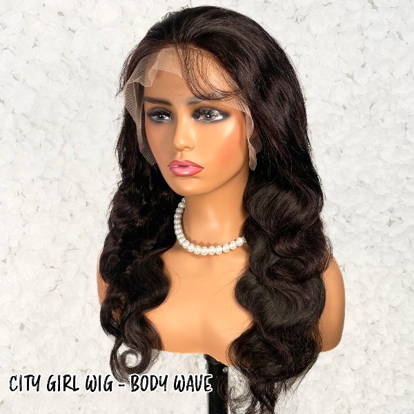 CITY GIRL 100% Human Hair 13x4 Frontal Wig - Body Wave 18- 26_1
