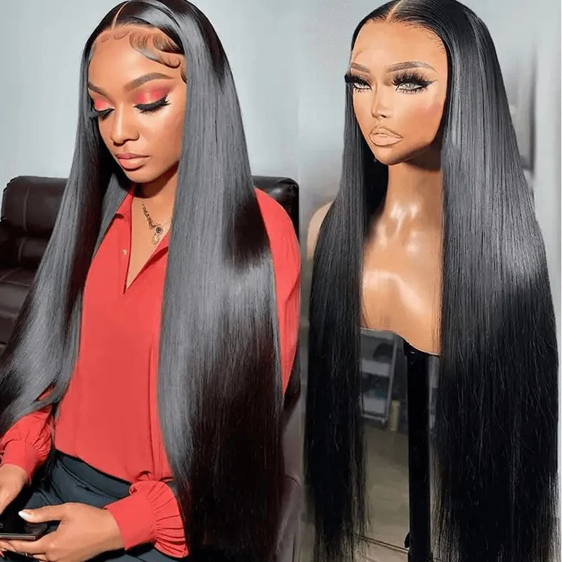 GOLDE 100% Human Hair 13x4 Lace Front Wig - Straight 18- 32_1