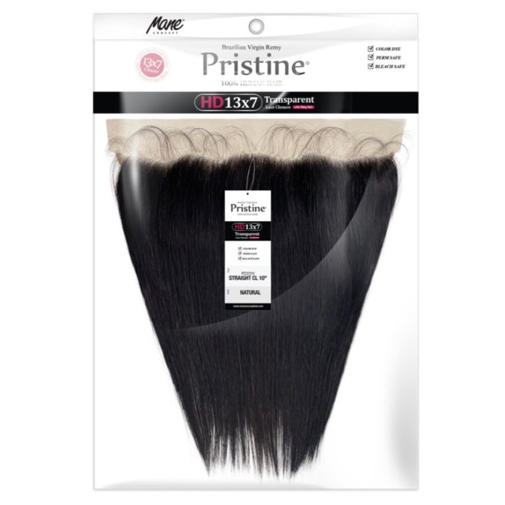 MANE CONCEPT Pristine 100% Human Hair 13x7 HD Transparent Frontal - Straight_1