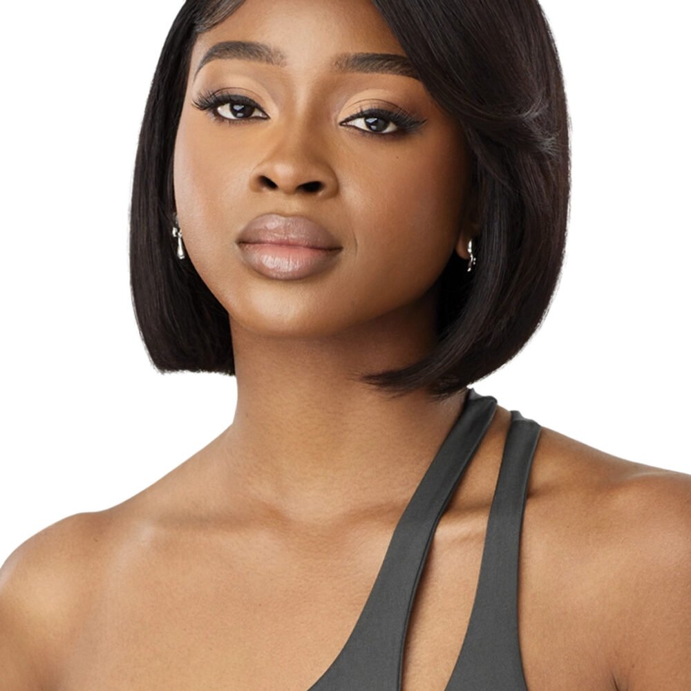 OUTRE Mytresses Black Label 100% Human Hair 13X4 Lace Front Wig - HH-Virgin Straight Bob 10_1