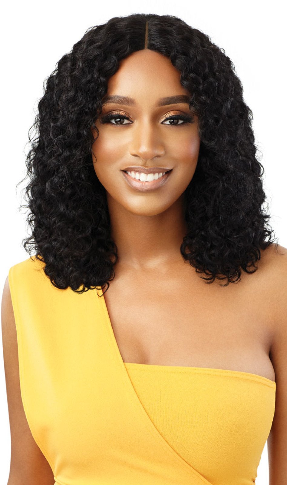 Outre The Daily Wig 100% Unprocessed Human Hair Lace Part Wet Wavy Natural Curly 14 inches