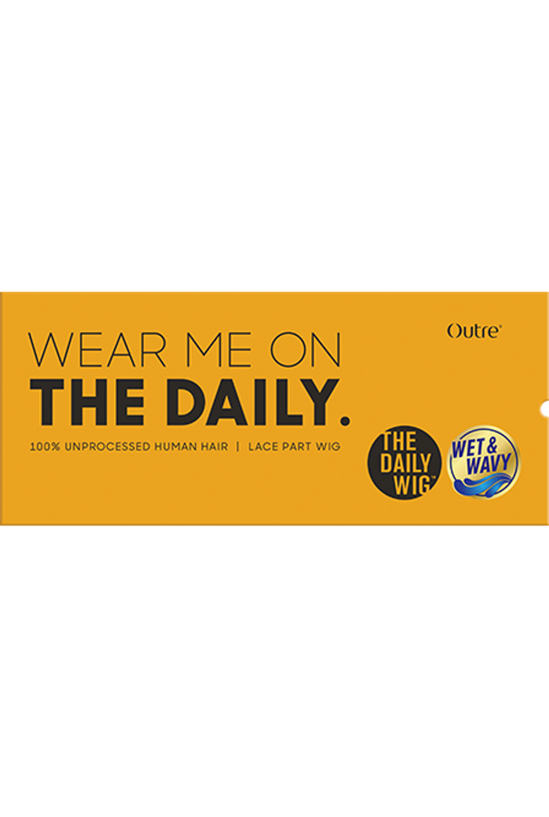 OUTRE The Daily Wig 100% Unprocessed Human Hair Lace Part HH-Wet & Wavy - Natural Deep 16_7 OUTRE The Daily Wig 100% Unprocessed Human Hair Lace Part HH-Wet & Wavy - Natural Deep 16_7