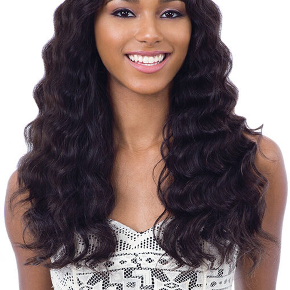 SHAKE N GO Naked 100% Human Hair HD Lace Front Loose Deep Wig - Natural 301_1