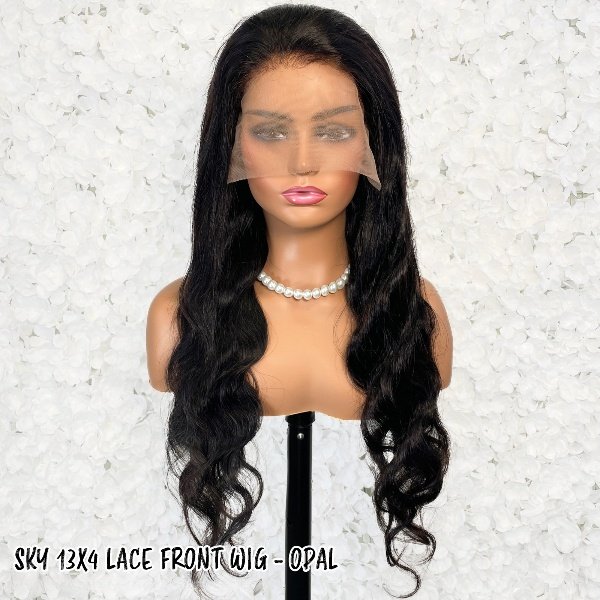 SKY 100% Human Hair 13x4 Lace Front Wig - OPAL_1