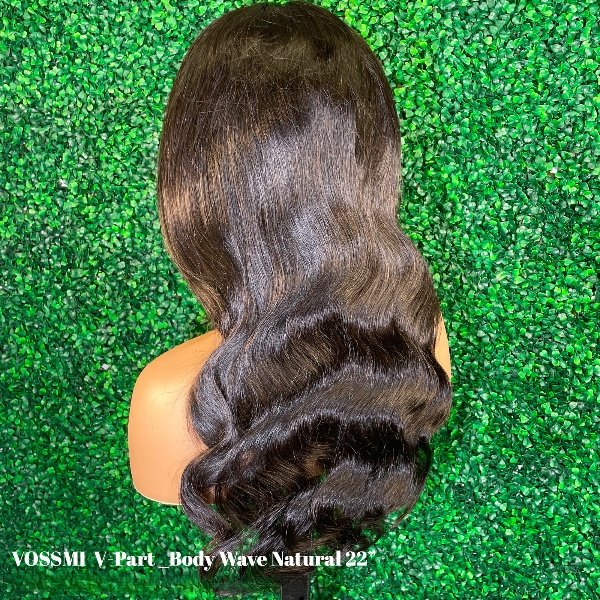 VOSSMI 100% Unprocessed Human Hair V-Part Lace Wig - Body Wave_5