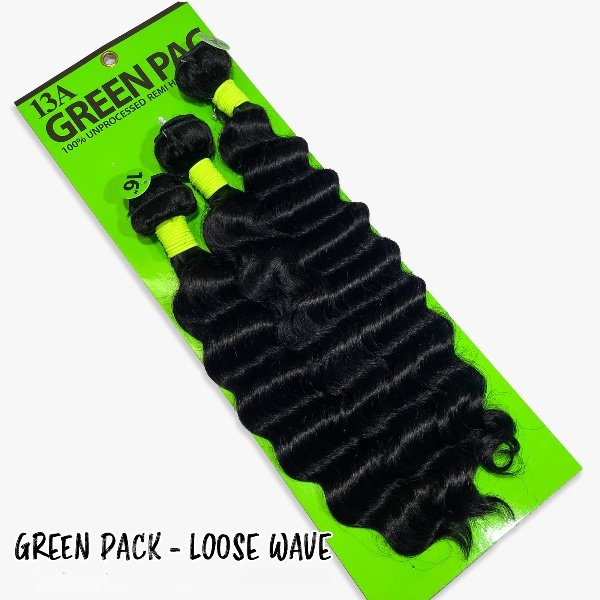 Green Pack 100% Human Hair Multi Pack - Loose Wave_2