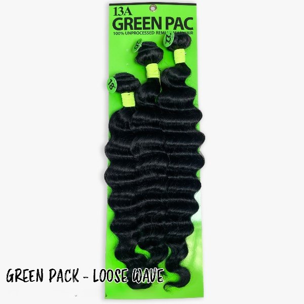 Green Pack 100% Human Hair Multi Pack - Loose Wave_3