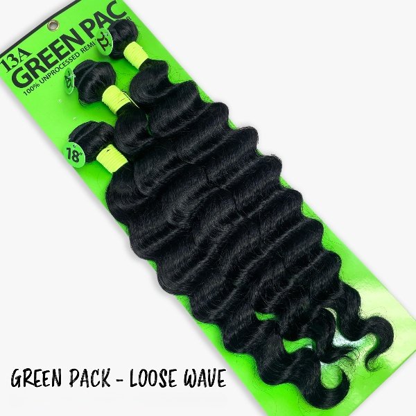 Green Pack 100% Human Hair Multi Pack - Loose Wave_4