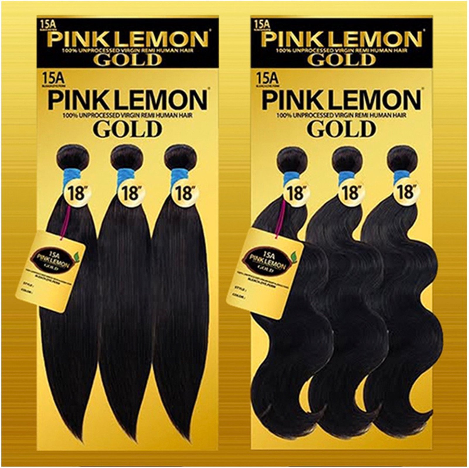 PINK LEMON TRIPLE GOLD Brazilian 3 Bundle Multi Pack - Straight_2 PINK LEMON TRIPLE GOLD Brazilian 3 Bundle Multi Pack - Straight_2