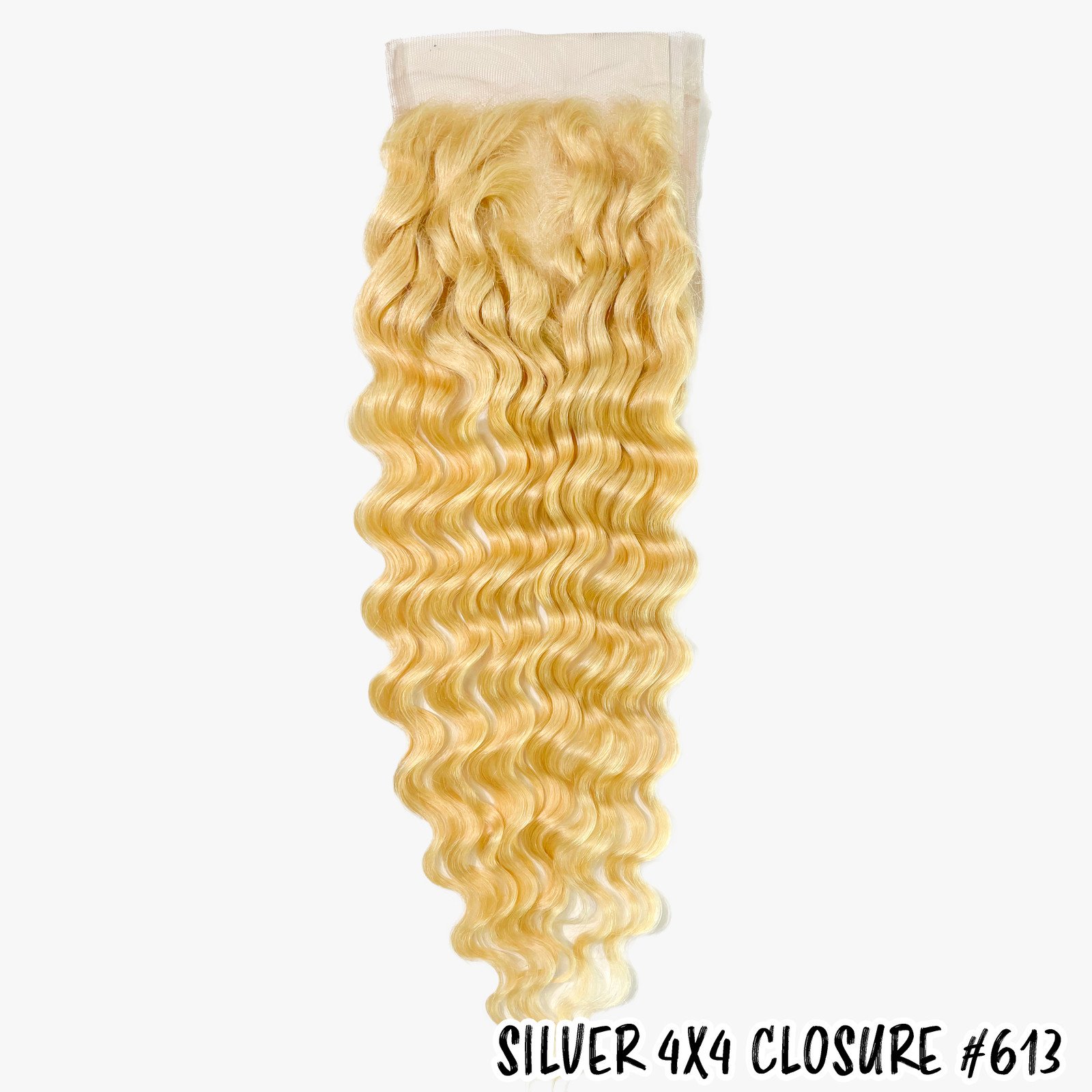 Silver Unprocessed 100% Virgin Remi Human Hair 4X4 HD Lace Closure - Deep Wave 613 (10- 20)_2