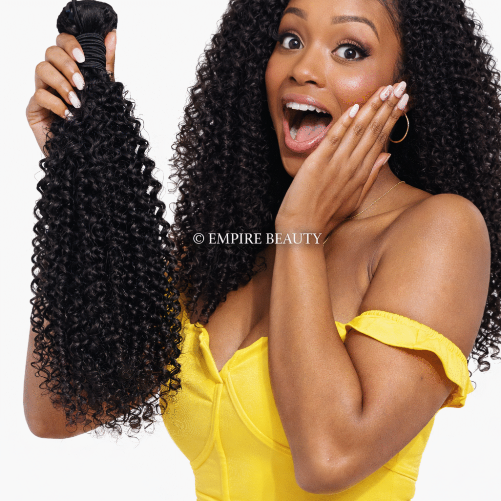 15A Black Label Raw Virgin Hair Single Bundle - Kinky Curl (10- 30)