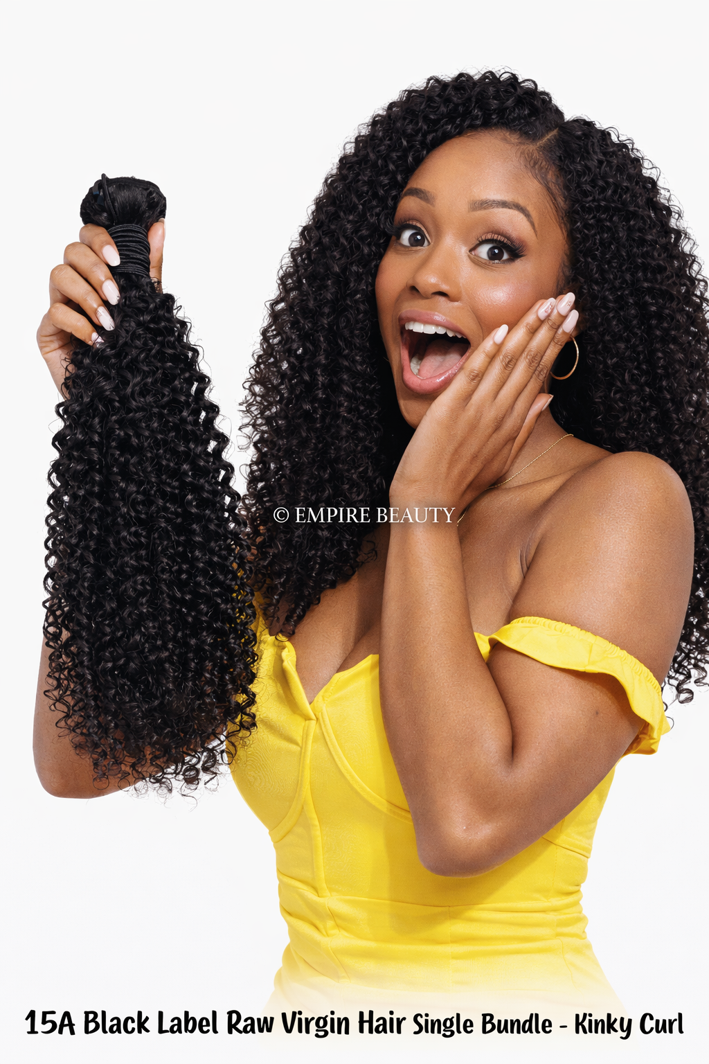 15A Black Label Raw Virgin Hair Single Bundle - Kinky Curl (10- 30) 15A Black Label Raw Virgin Hair Single Bundle - Kinky Curl (10- 30)