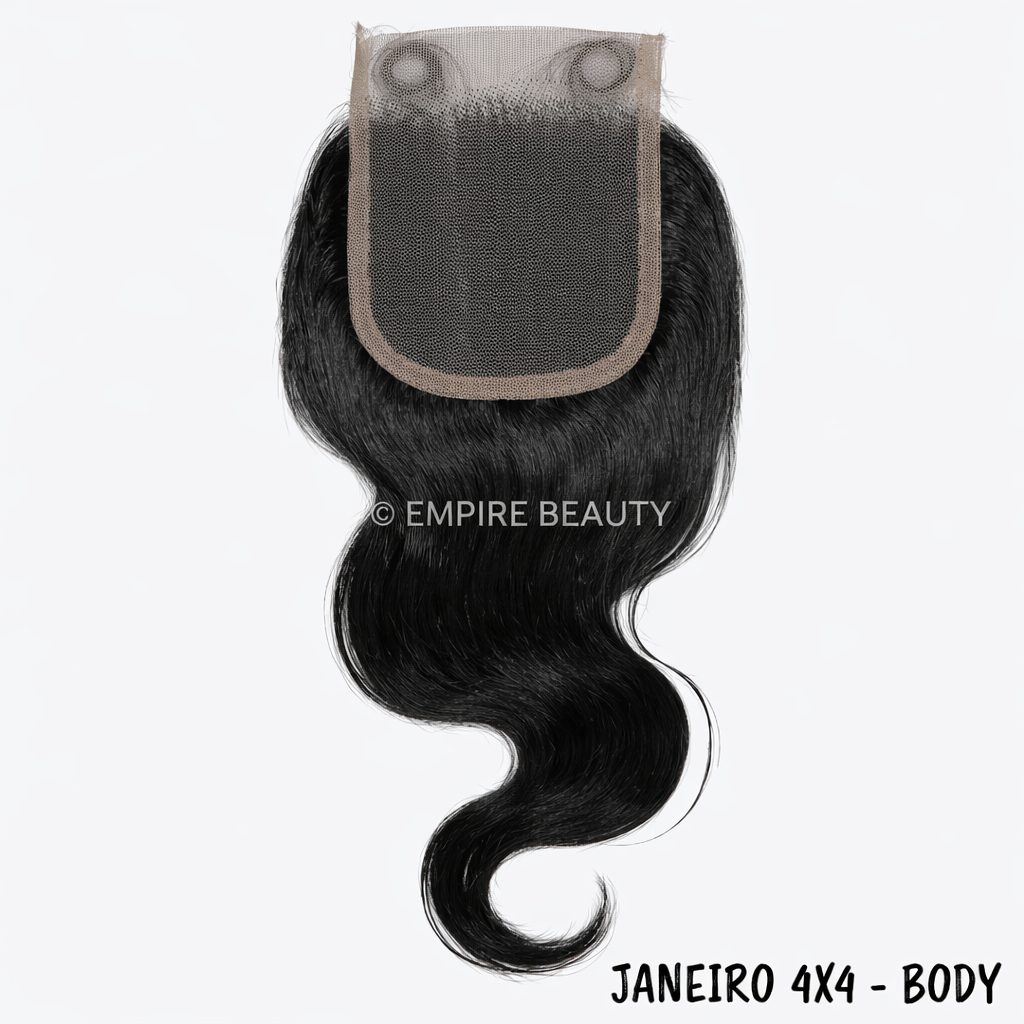 9A Janeiro Brazilian 100% Virgin Hair 4X4 Closure - BODY WAVE