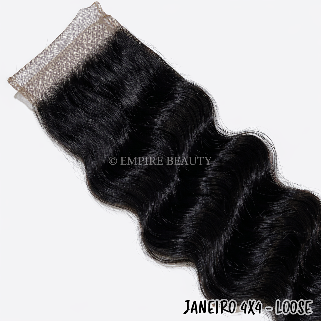 9A Janeiro Brazilian 100% Virgin Hair 4X4 Closure - Loose Wave_3 9A Janeiro Brazilian 100% Virgin Hair 4X4 Closure - Loose Wave_3
