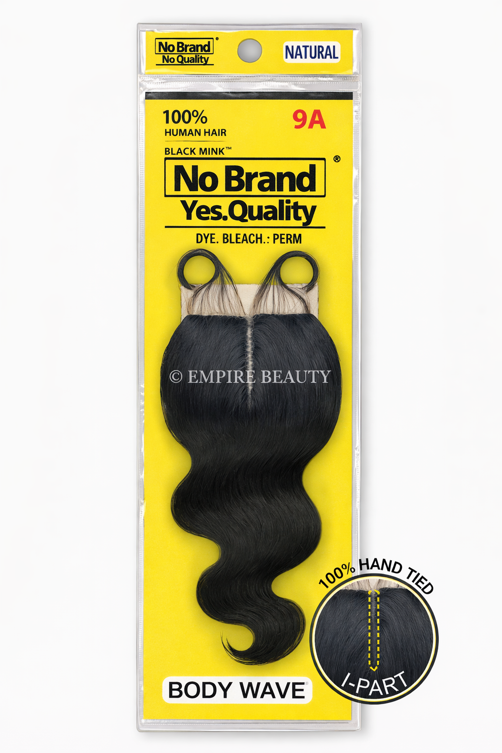 9A No Name Brand Brazilian 100% Virgin Hair I-Part Full Lace Closure_2