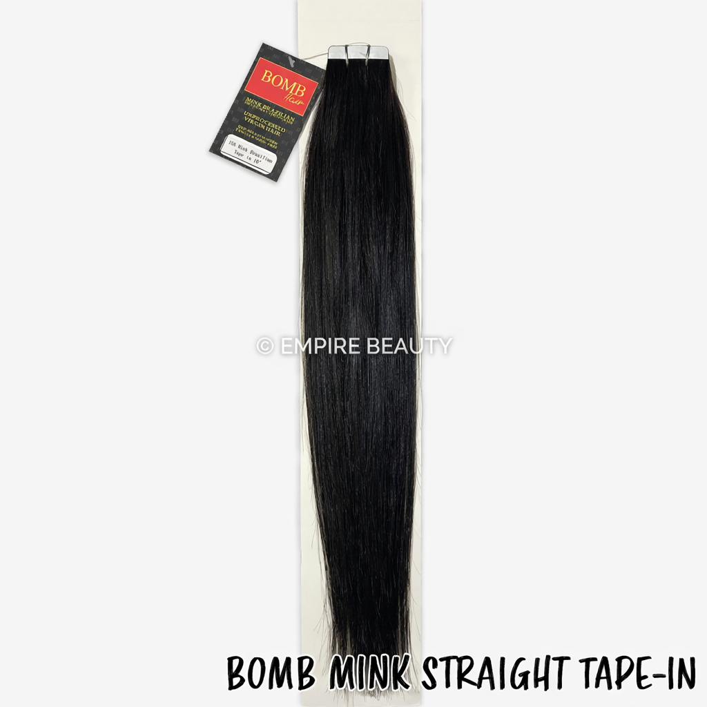 BOMB HAIR 100% Human Hair 20pcs Tape-In - Straight (16-22)_1