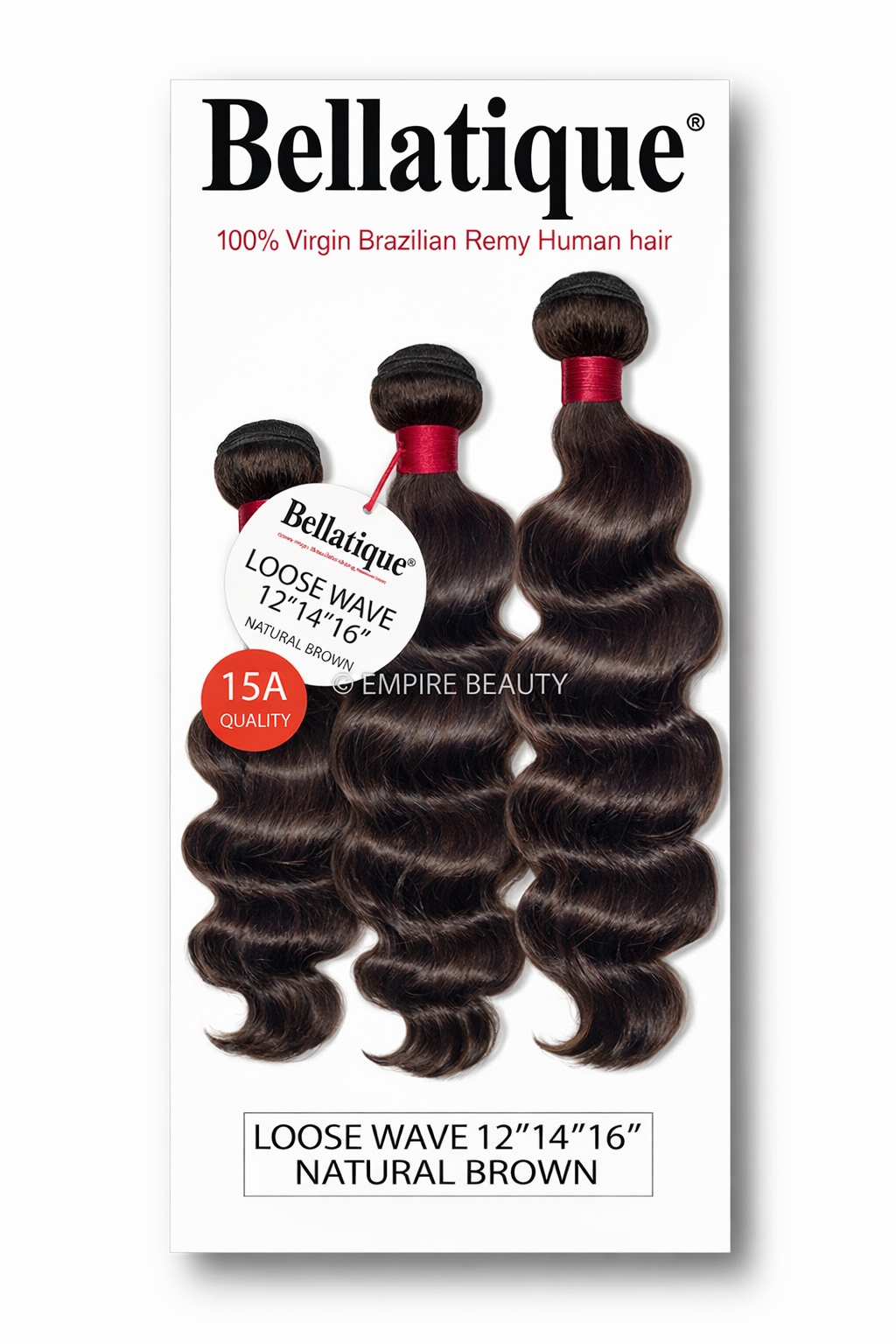Bellatique 100% Human Hair Multi Pack - Loose Wave Bellatique 100% Human Hair Multi Pack - Loose Wave