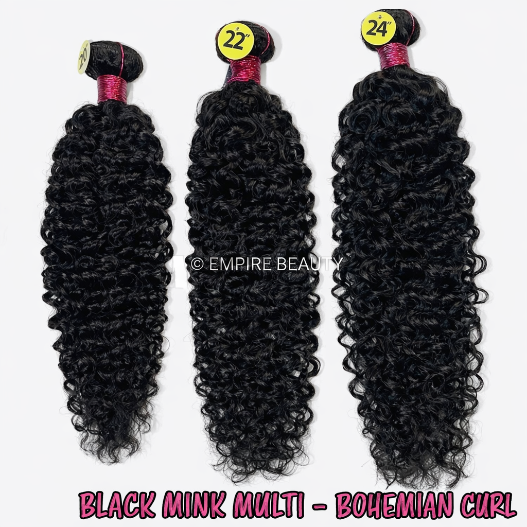 Black Mink Multi Pack - Bohemian Curl Black Mink Multi Pack - Bohemian Curl