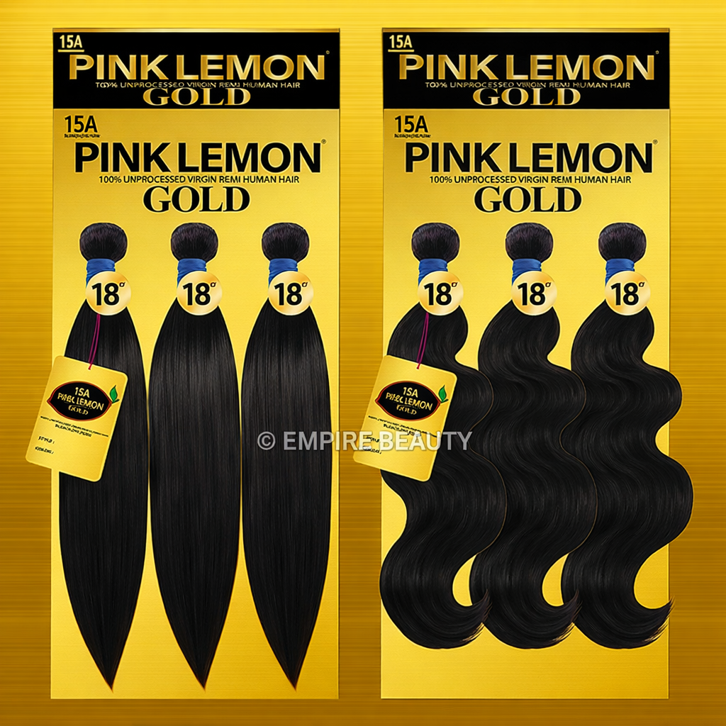 PINK LEMON TRIPLE GOLD Brazilian 3 Bundle Multi Pack - Body Wave_1