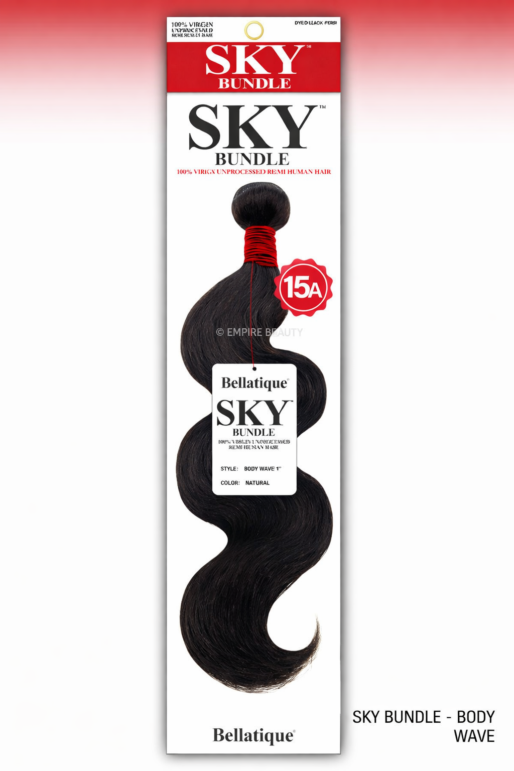 SKY 100% Virgin Human Hair Single Bundle - Body Wave [#Natural Brown] (10"- 30")