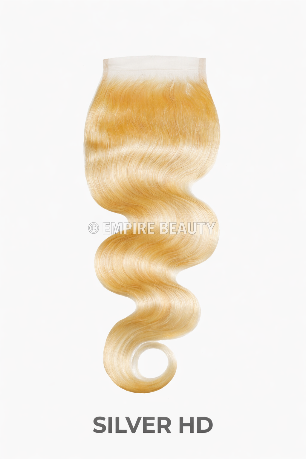 Silver Unprocessed 100% Virgin Remi Human Hair 4X4 HD Lace Closure - (613) STRAIGHT BODY WAVE_1