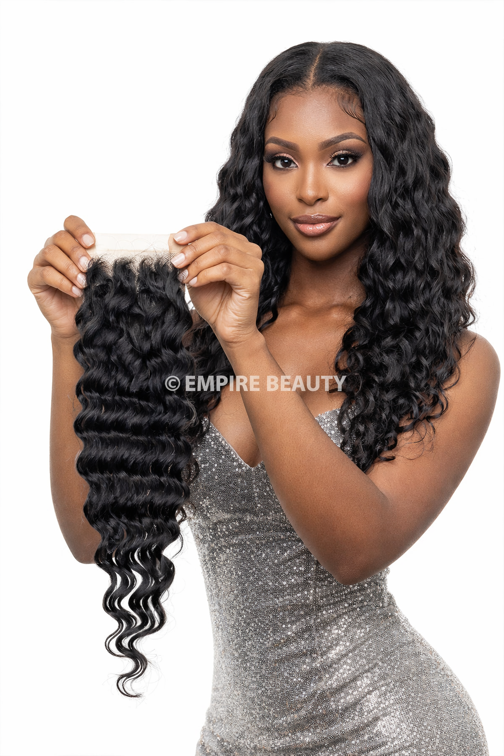 Silver Unprocessed 100% Virgin Remi Human Hair 4X4 HD Lace Closure - Deep Wave Silver Unprocessed 100% Virgin Remi Human Hair 4X4 HD Lace Closure - Deep Wave