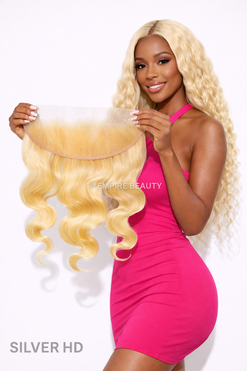 Silver Unprocessed 100% Virgin Remi Human Hair HD Lace 613 13x4 Frontal - Body Wave (10 - 20)