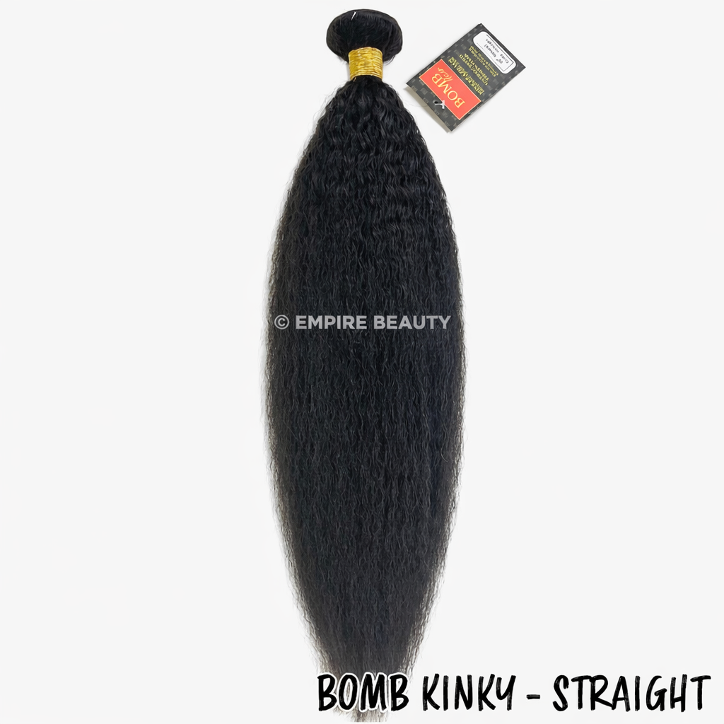 BOMB HAIR Single Bundle - Kinky Straight (10- 24) BOMB HAIR Single Bundle - Kinky Straight (10- 24)