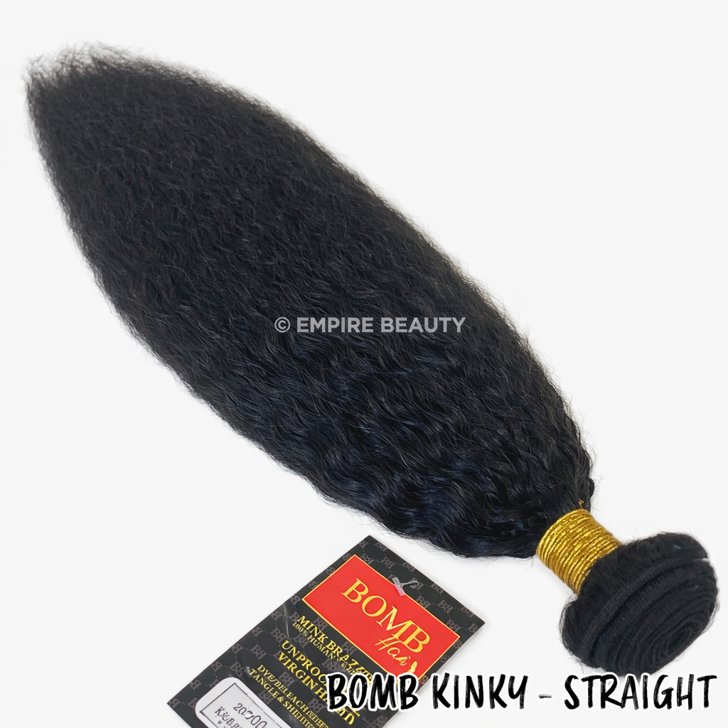 BOMB HAIR Single Bundle - Kinky Straight (10- 24)_2 BOMB HAIR Single Bundle - Kinky Straight (10- 24)_2