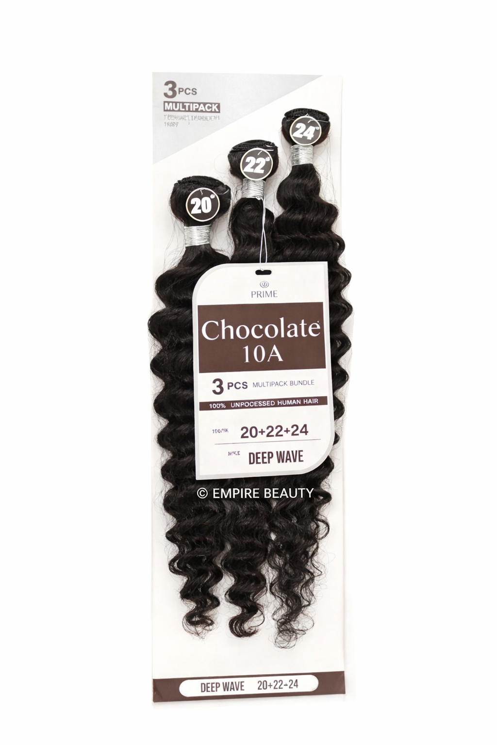 CHOCOLATE 10A Deep Wave Multipack 100% Natural Human Hair